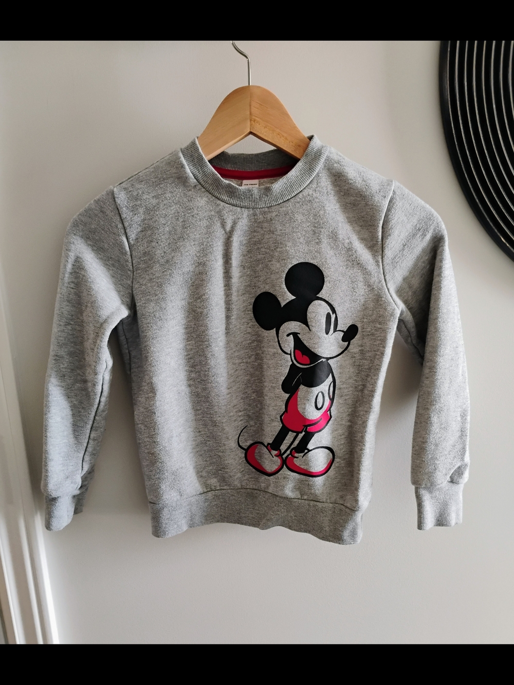 Joe Fresh/Disney Grey Sweatshirt with Mickey Mouse Graphic Unisex